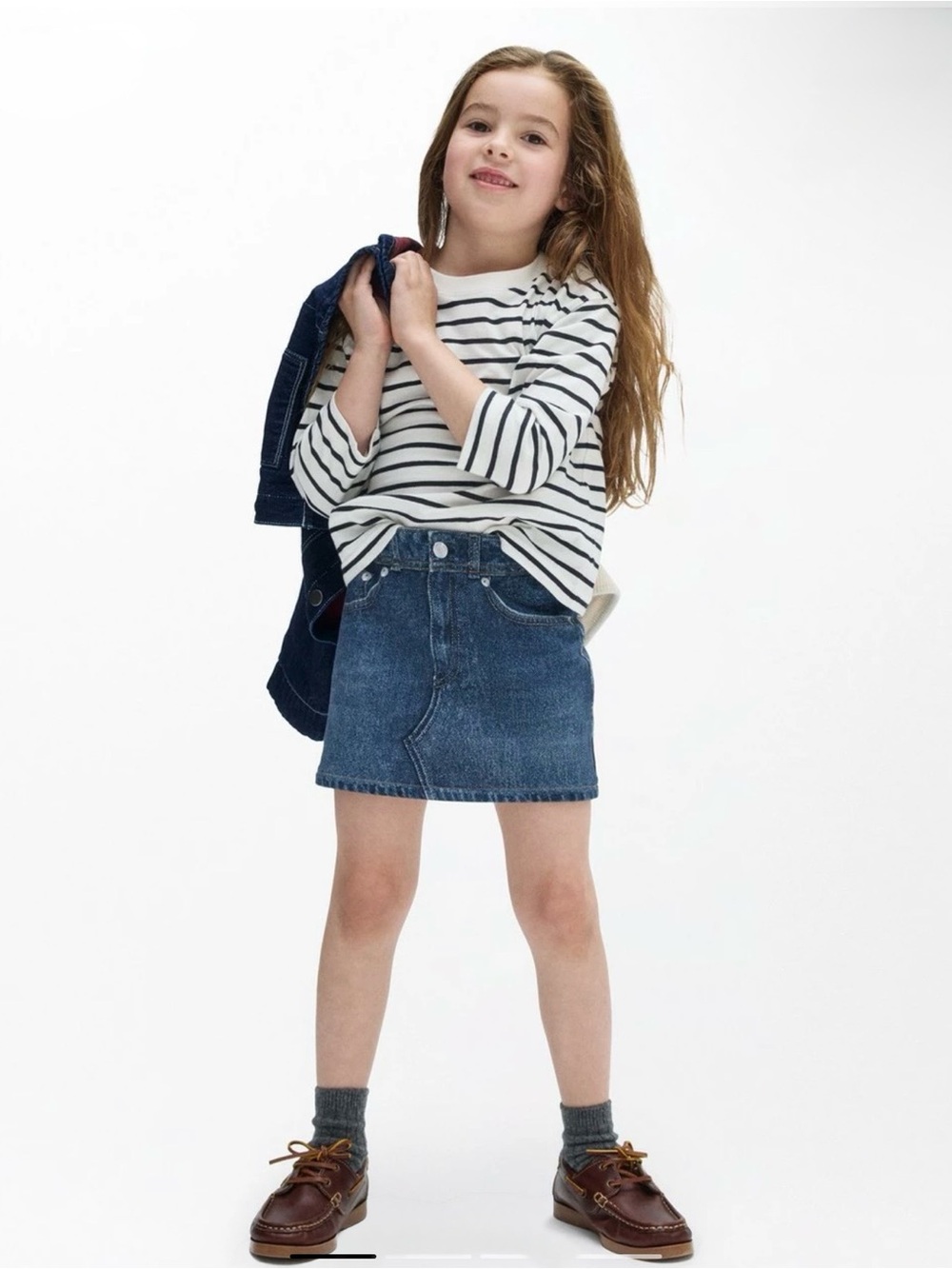 Rag & Bone Girls Mini rb Miramar Skirt, Cotton Terry, Petra - Size 9/10Y